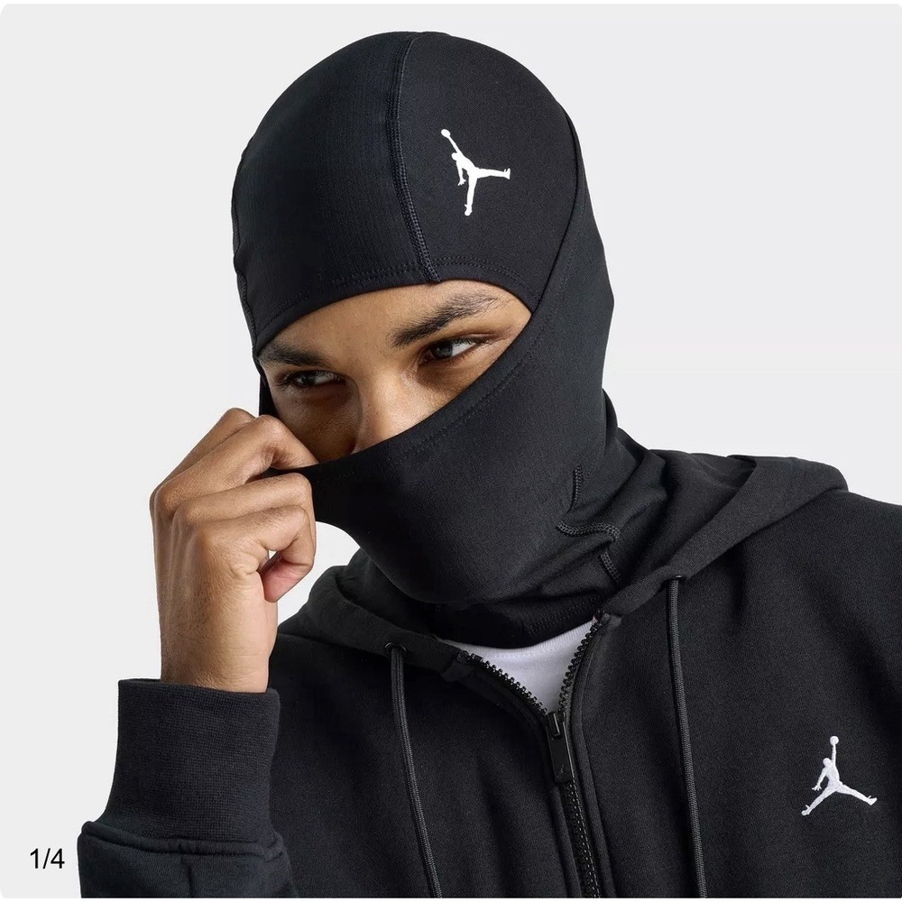 Jordan Fly Warm‎ Therma-FIT Adult Hyperwarm Football Hood Men's Ski Mask – Black